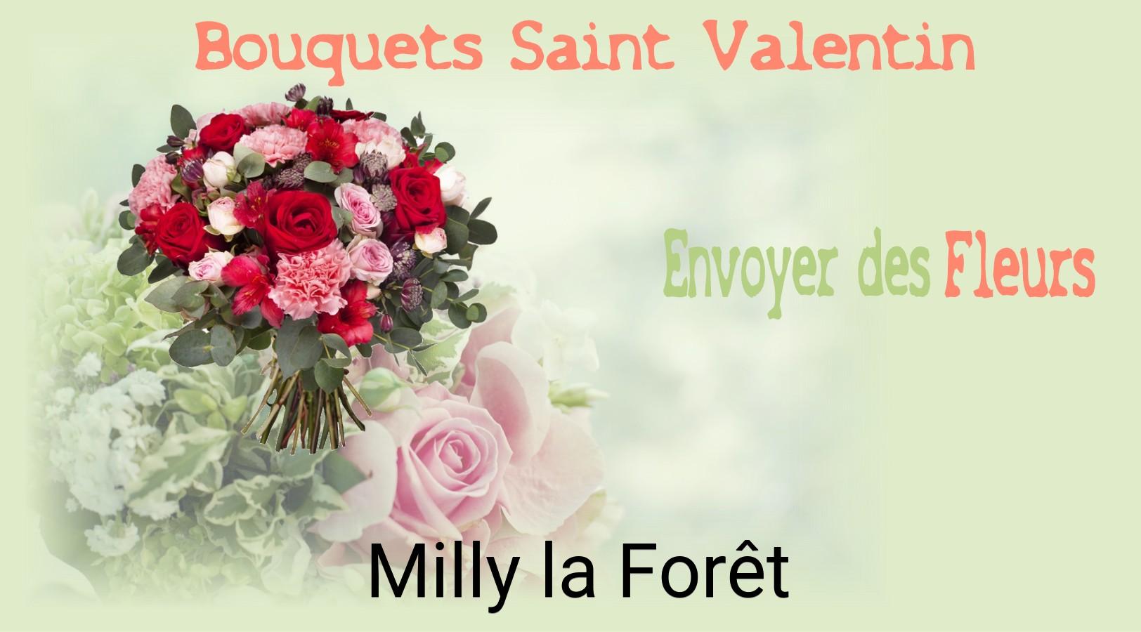 Roses de Saint-Valentin livrées à Milly-la-Forêt